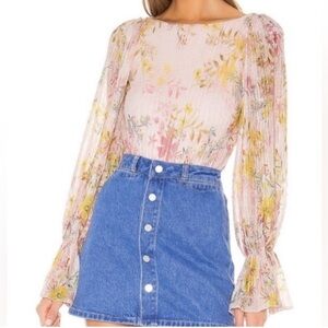 Tularosa Janet Bodysuit in Rose Floral